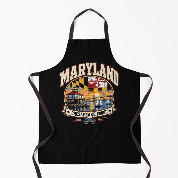 Item preview, Maryland Chesapeake Proud Coastal Sailing Bay Vintage State Graphic designed and sold by ChristiPeta.