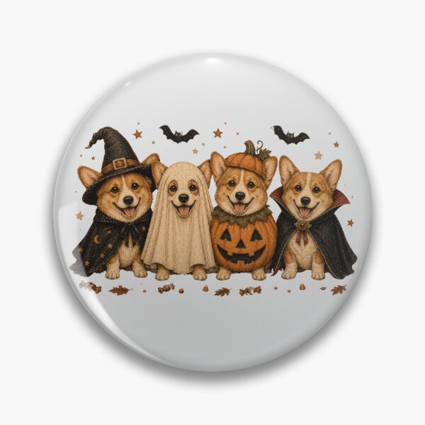 Item preview, Corgi Halloween Costume Parade Cute Spooky Dogs designed and sold by PrintSpire Studios.
