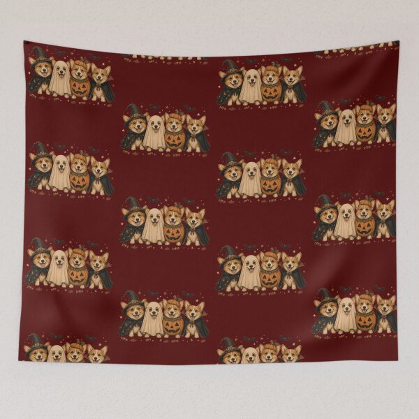 Item preview, Corgi Halloween Costume Parade Cute Spooky Dogs designed and sold by PrintSpire Studios.