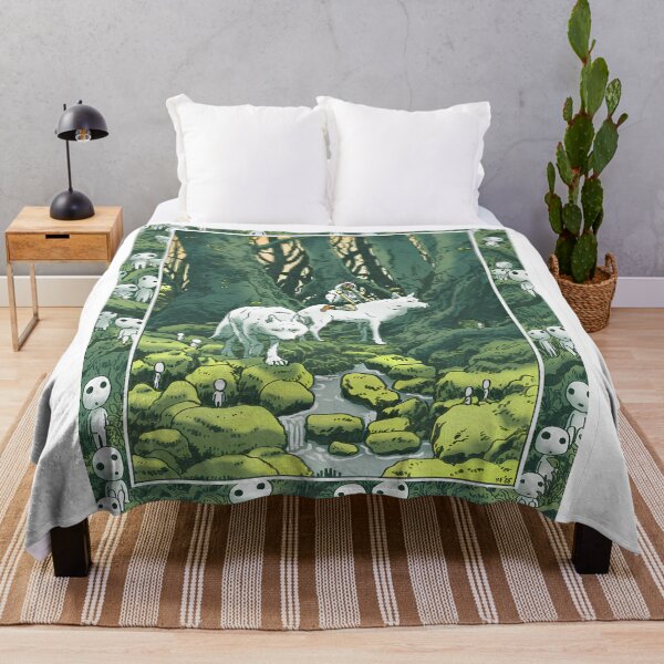 Item preview, girl [[momomonokes]] go -%[ghiblis]%- walk with wolf aways  designed and sold by Amorrieart.