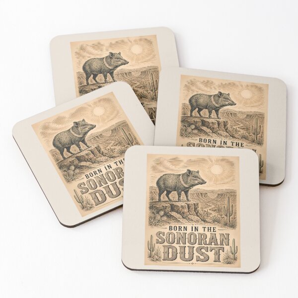 Item preview, Vintage Javelina Desert Art - World Wildlife Day designed and sold by Art-Arcade6.