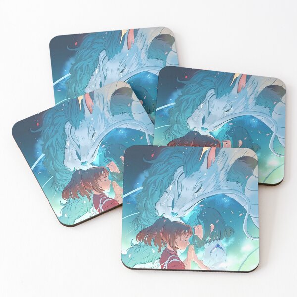 Item preview, girl and dragon boy [[chihiros]] go -%[ghiblis]%- help aways  designed and sold by Amorrieart.
