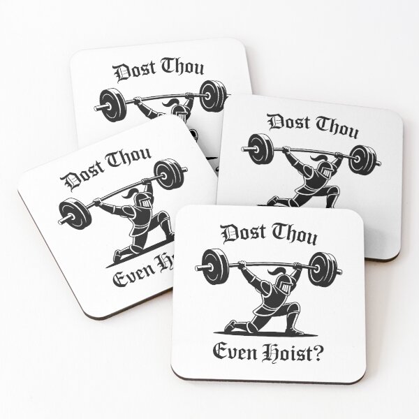 Item preview, Dost Thou Even Hoist — Funny Medieval Knight Weightlifting Design designed and sold by LoFizzy.