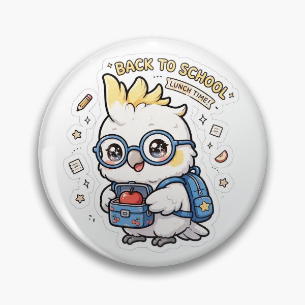 Item preview, Cute Cockatoo Back To School Lunch Time designed and sold by Wildlife-Walk.