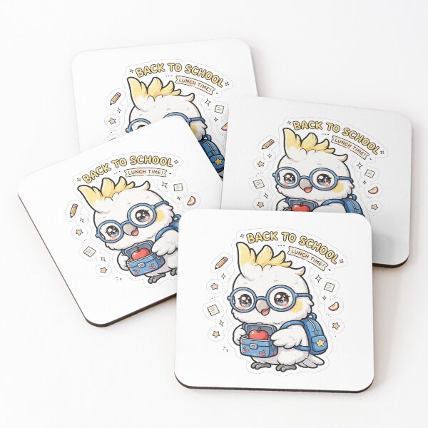 Item preview, Cute Cockatoo Back To School Lunch Time designed and sold by Wildlife-Walk.