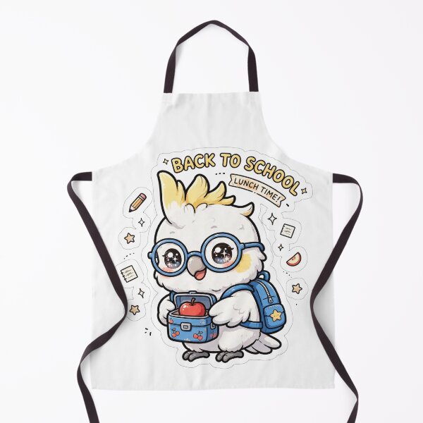 Item preview, Cute Cockatoo Back To School Lunch Time designed and sold by Wildlife-Walk.