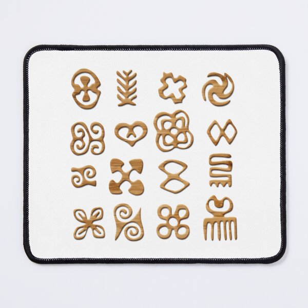 Item preview, Carved Wood Adinkra Symbols Print designed and sold by timberbradbur.