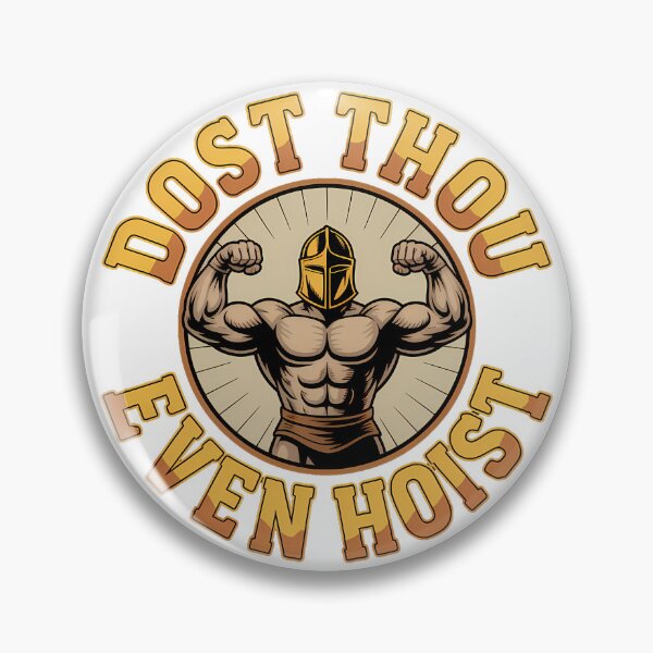 Item preview, Dost Thou Even Hoist — Funny Medieval Knight Weightlifting Design designed and sold by LoFizzy.