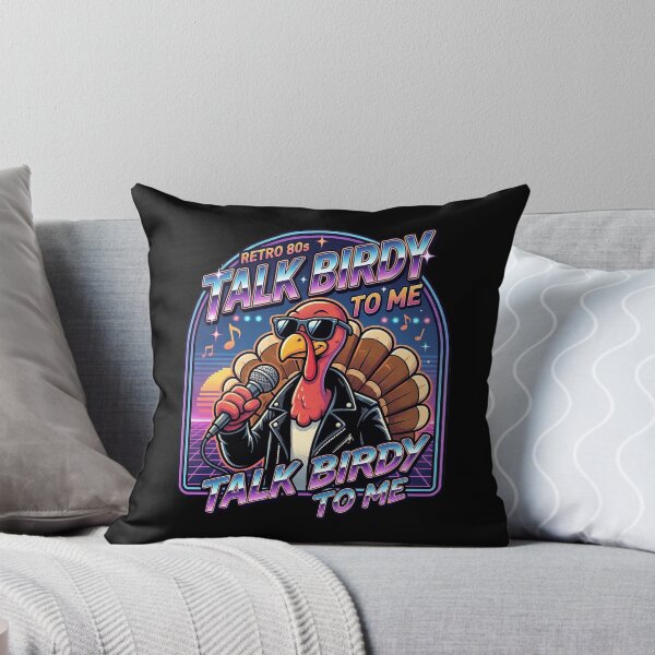 Item preview, Talk Birdy To Me - Funny 80s Rocker Turkey Thanksgiving designed and sold by PhotoArtMC.
