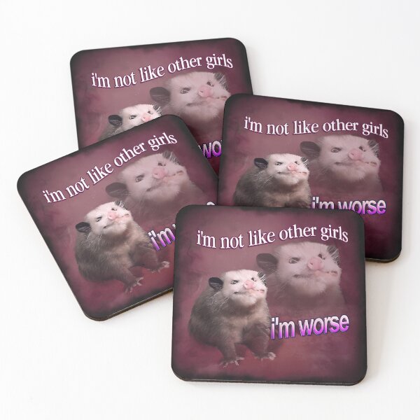 Item preview, I'M Not Like Other Girls I'M Worse Possum Word Art designed and sold by gregorydaisy.