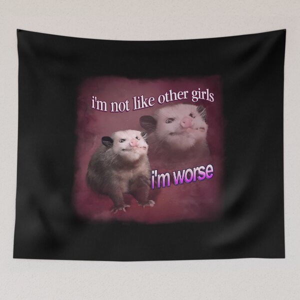 Item preview, I'M Not Like Other Girls I'M Worse Possum Word Art designed and sold by gregorydaisy.