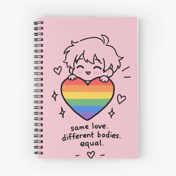 Item preview, Same Love, Different Bodies, Equal – Cute Pride Chibi Pink designed and sold by Casetoon.