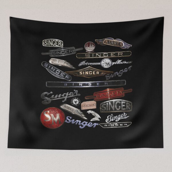 Item preview, Car Singer Logo Radiator Badge Pattern designed and sold by RyanGreulich.