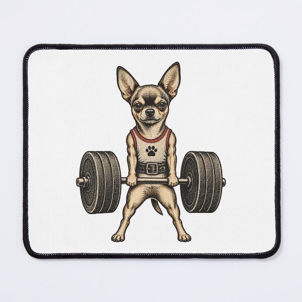 Item preview, Chihuahua Lift Design Featuring Cute Small Dog Illustration designed and sold by kevinmonebiang.