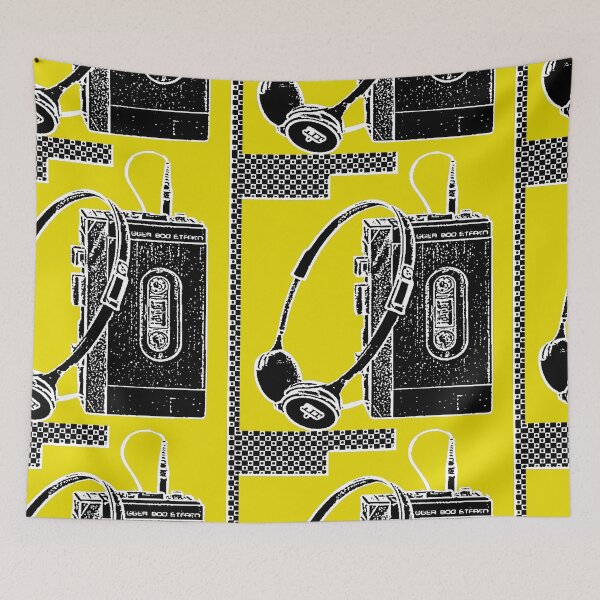 Item preview, Pop Art / Portable Cassette Player And Headphones designed and sold by weirdove.