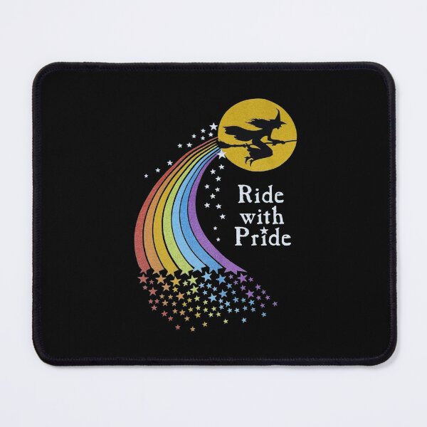 Item preview, Ride With Pride Vintage Witch Rainbow designed and sold by Bohepa.