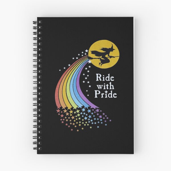 Item preview, Ride With Pride Vintage Witch Rainbow designed and sold by Bohepa.