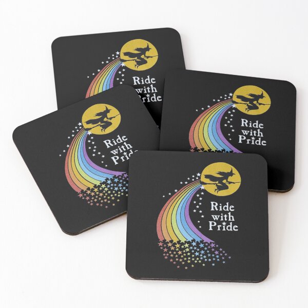 Item preview, Ride With Pride Vintage Witch Rainbow designed and sold by Bohepa.