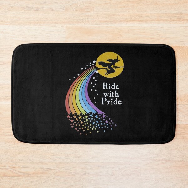 Item preview, Ride With Pride Vintage Witch Rainbow designed and sold by Bohepa.