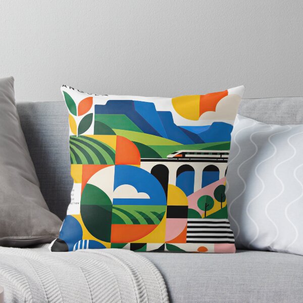 Item preview, Colorful geometric poster featuring Huambo Angola, layered mount designed and sold by ckybe.
