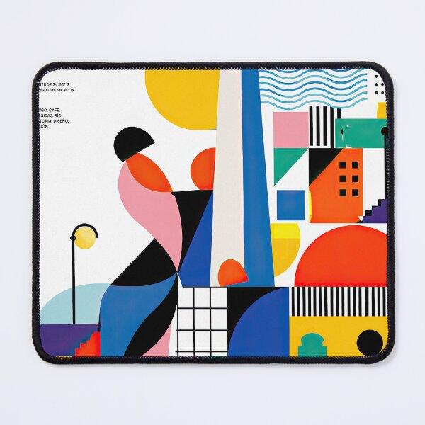 Item preview, Colorful abstract poster illustrating Buenos Aires with a designed and sold by ckybe.