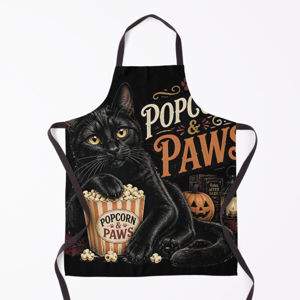 Item preview, Popcorn & Paws Retro Halloween Poster Halloween designed and sold by RoyesButler.