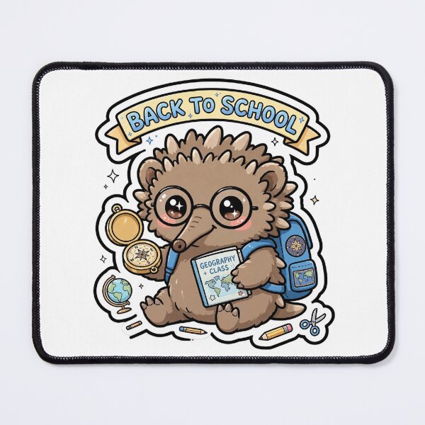 Item preview, Cute Echidna Back To School Geography Class designed and sold by Wildlife-Walk.