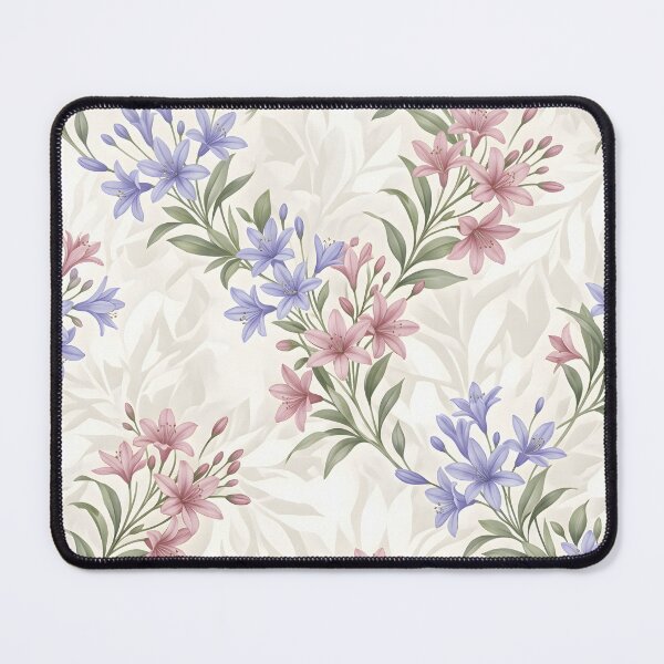 Item preview, Pastel Pink Purple Lily Floral Pattern designed and sold by hutofdesigns.