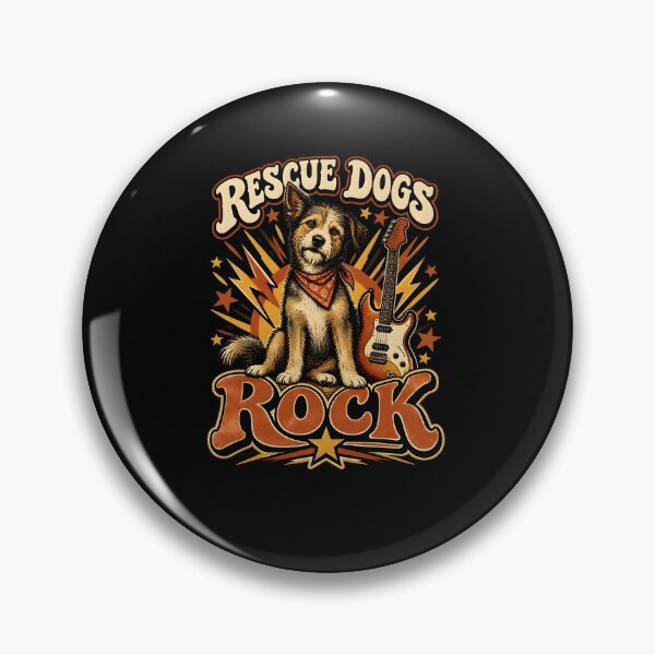 Item preview, Vintage Rock Dog Animal Rescue Shelter Lover Guitar Graphic designed and sold by ChristiPeta.