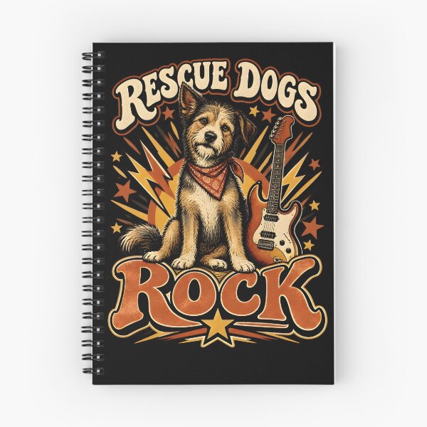 Item preview, Vintage Rock Dog Animal Rescue Shelter Lover Guitar Graphic designed and sold by ChristiPeta.