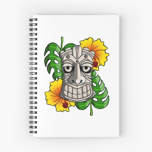 Item preview, Driftwood Tiki With Yellow  Orange Flowers designed and sold by timberbradbur.