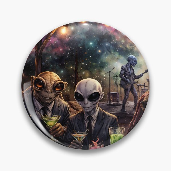 Item preview, Aliens Enjoying Drinks in a Bar designed and sold by cuprum.