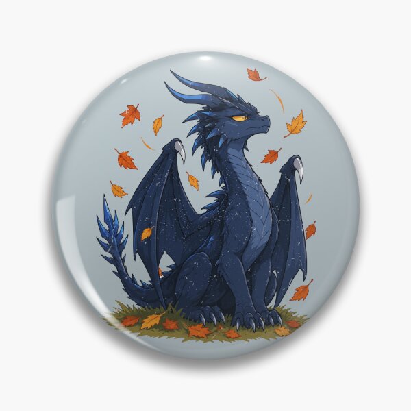Item preview, Majestic Navy Blue Daggertail Dragon designed and sold by LunarDesignzz.
