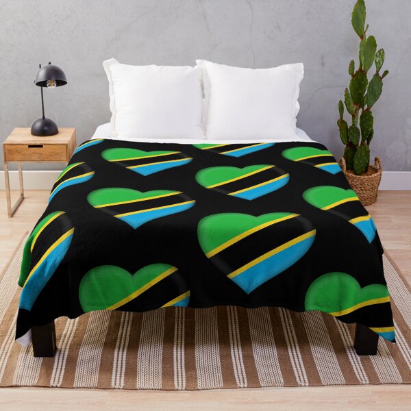 Item preview, Tanzanian Flag Heart 3D Tanzania Love Gift Design designed and sold by yazdogs.
