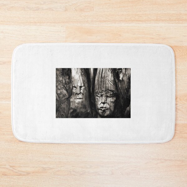 Item preview, Faces Carved Into A Tree Trunk designed and sold by timberbradbur.