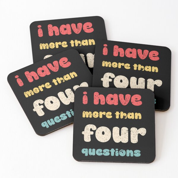 Item preview, I Have More Than Four Questions Shirt Funny Passover Funny Curiosity designed and sold by HeidiVintageArt.