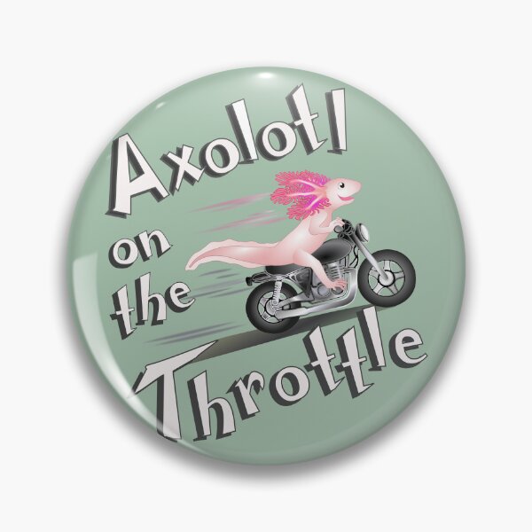 Item preview, Axolotl On The Throttle with funky lettering designed and sold by Adamo-illustration.