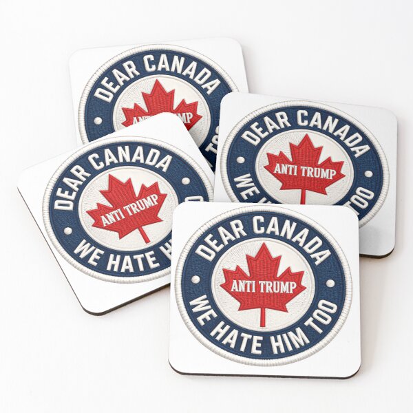 Item preview, Embroidery Dear Canada We Hate Him Too Bold Political Protest Quote designed and sold by SkeletonsDanger.