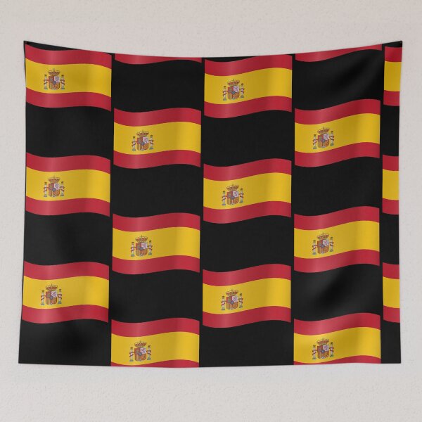 Item preview, Spanish Waving Flag Spain Pride Design designed and sold by yazdogs.
