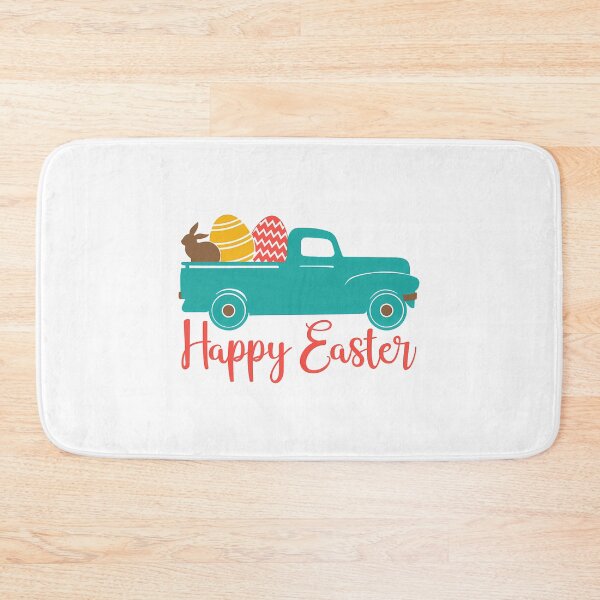 Item preview, Happy Easter Truck  Eggs Bunny Funny Easter Day Women Girls Cool Sticker designed and sold by familygiftzshop.