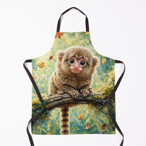 Item preview, Little Marmoset Baby in the Fall Forest designed and sold by m-y-A-I-A-R-T-.