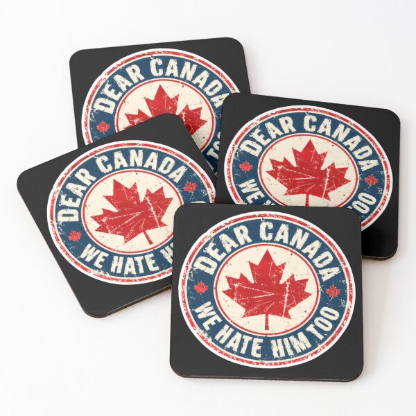 Item preview, Grunge Distressed Dear Canada We Hate Him Too Solidarity Protest designed and sold by SkeletonsDanger.