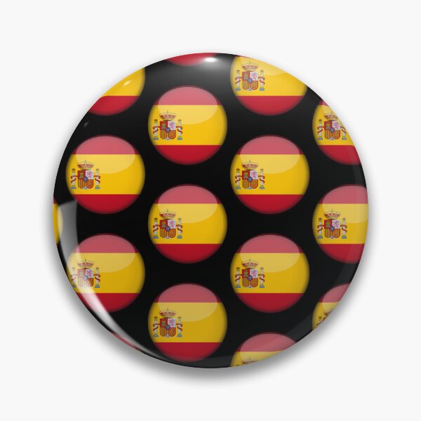 Item preview, Spanish 3D Round Flag Spain Pride Design designed and sold by yazdogs.