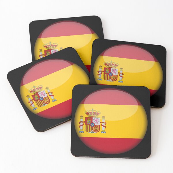 Item preview, Spanish 3D Round Flag Spain Pride Design designed and sold by yazdogs.