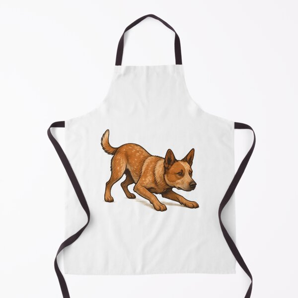 Item preview, Red Heeler In Ready Stance designed and sold by EeStoreHubs.
