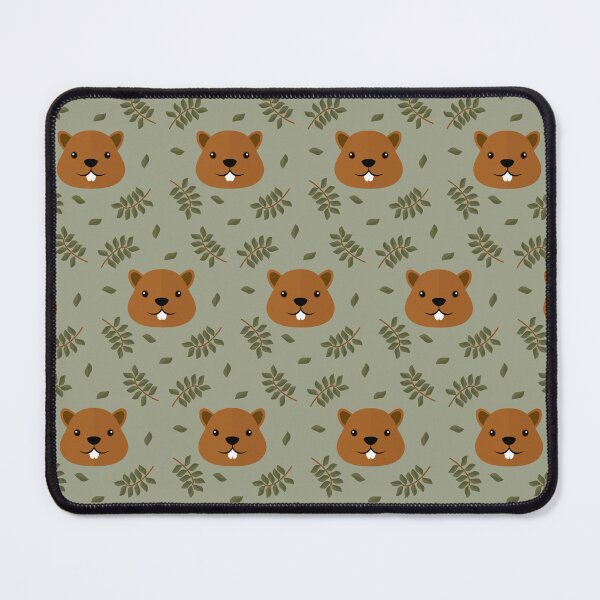 Item preview, Beaver heads on green designed and sold by reneesillus.