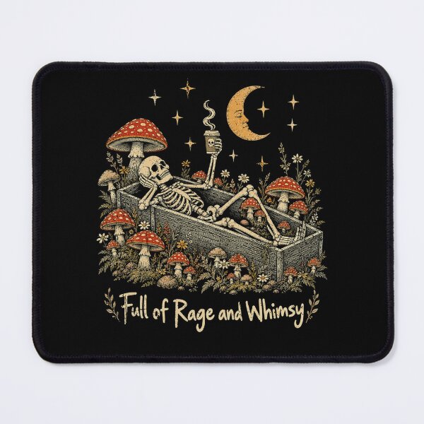 Item preview, Full of Rage and Whimsy Funny Skeleton Coffee designed and sold by schoolofbullies.