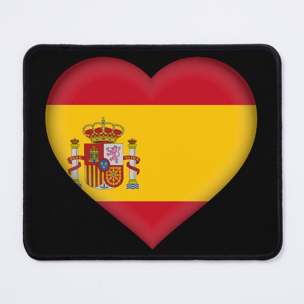 Item preview, Spanish Flag Heart 3D Spain Love Gift Design designed and sold by yazdogs.