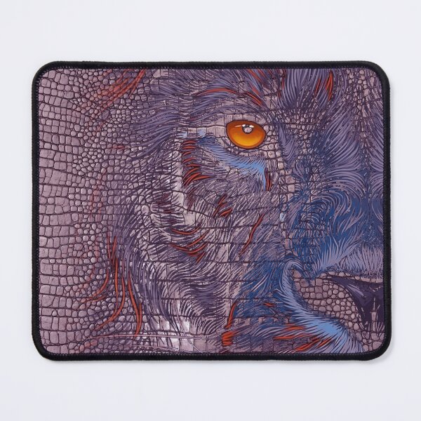 Item preview, Lion Face Reptile Texture Abstract Art designed and sold by GRFORA.
