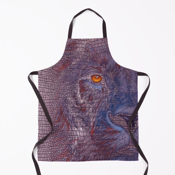 Item preview, Lion Face Reptile Texture Abstract Art designed and sold by GRFORA.